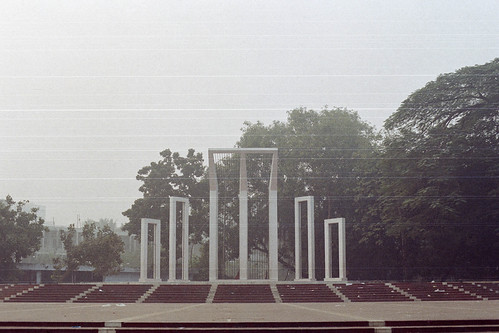 Monument by Sheikh Shahriar Ahmed, Dedicated to those who participated in the language rights movement back in 1952.istillshootfilm daw