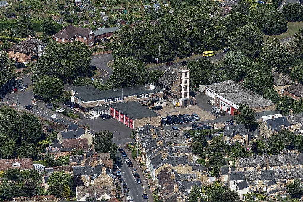 Huntingdon Community Fire & Rescue Station aerial image