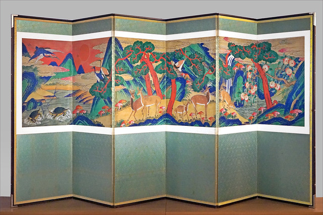 Paravent coréen Sipjangsaengdo (Musée Guimet - MNAAG, Paris)