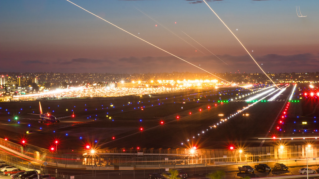 Approach Light, San Diego Airport, USA