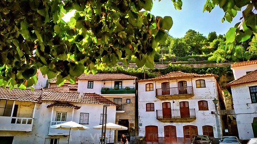 house architecture street window tree town city old summer landscape outdoors wood horizontal colorimage entreosrios eja north portugal europe southerneurope portugueseculture builtstructure residentialbuilding nopeople rooftop colors oldtown buildingexterior day redminote7 insta