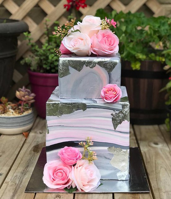 Wedding Cake by Cause Yum Custom Cakes