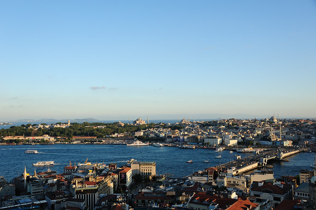 View of Istanbul Old Town from Galata Kulesi, Turkey