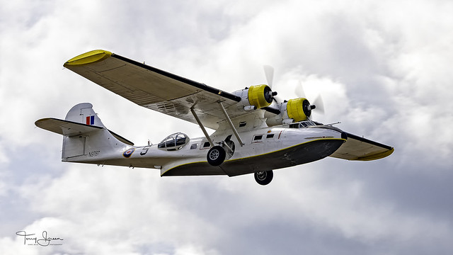 1942 Consolidated Vultee PBY-5A Catalina C/N 9767 N9767 owned by Soaring By The Sea LLC, Eugene Oregon making it's first appearance at the 2019 Arlington Fly In on August 17, 2019.