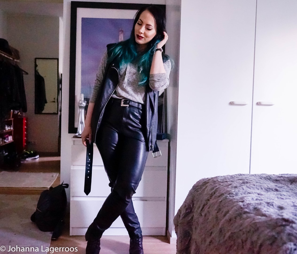 leather pants style