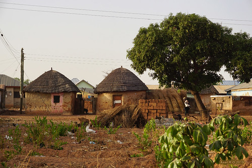 africa afrique bâtiment ghana maisontraditionnelle village