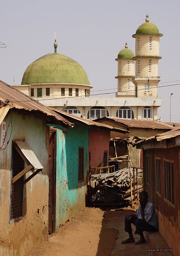 africa afrique bâtiment ghana mosquée ruelle