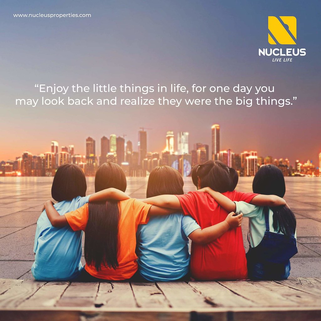 Enjoy the little things in life, for one day you may look back and realize they were the big things.  #LiveLife with Nucleus Premium Properties!  #livelifetothefullest #LuxuryApartment  #Kerala #India #LuxuryHomes #Architecture #Home #Elegance #Environmen