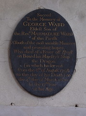 A youth of most amiable manners and promising hopes who died of a fever off Brest on board his Majesty's ship the Dragon