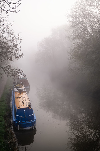 Misty, Moody Canal at First Light