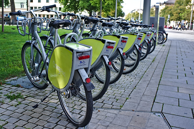 Fahrradverleih am Königsplatz