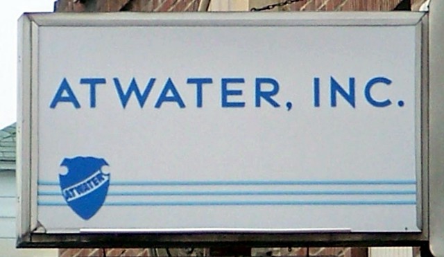 Atwater Throwing Company sign, Plymouth, PA