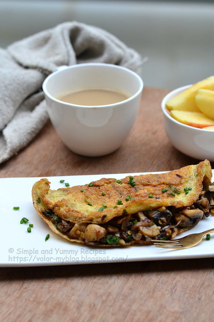 mushroom omelette