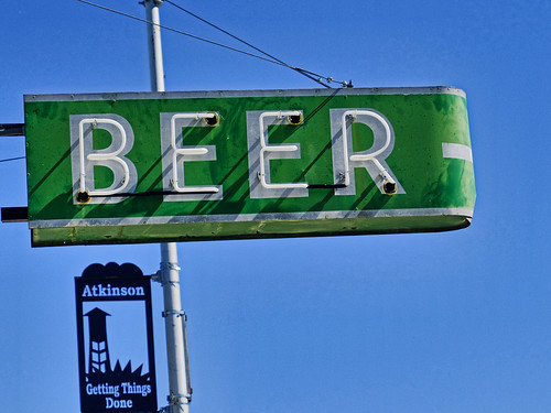 nebraska roadside lonely neon sign bar saloon tavern beer drink whiskey wine drunk old decay