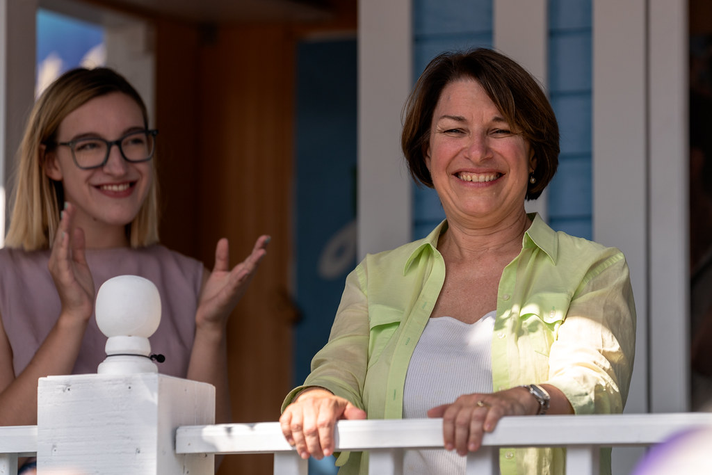 U.S. Sen. and Democratic presidential candidate Amy Klobuchar at the