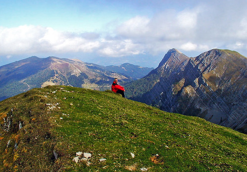 austria outdoors hiking landscape mountain gailtalalps staff almspitz