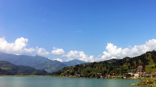 water waterfront pokhara kaski nepal lake landscape