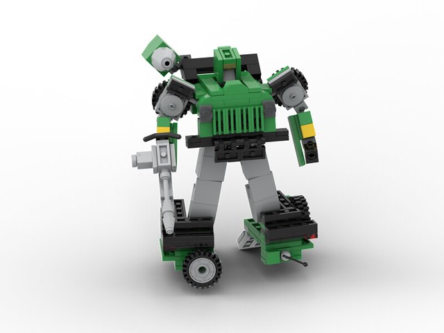 HD-02 Lego Transformers G1 Hound by BWTMT Brickworks