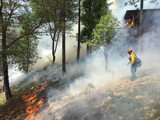 The Ashland, Oregon, TREX team conducting controlled burning