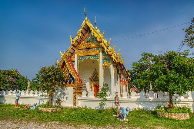 Wat Bang Kung in Samut Songkhram province, Thailand