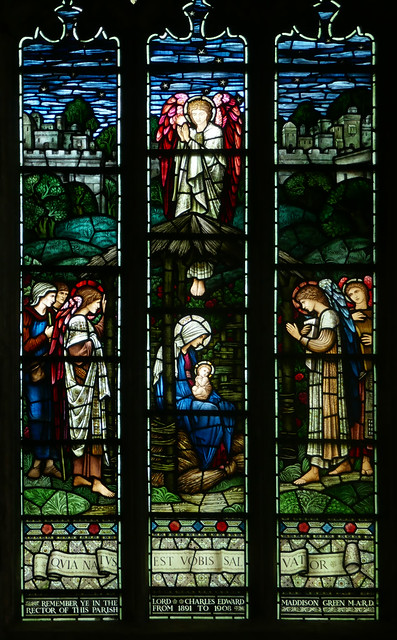 Burne Jones, Nativity, Stained Glass
