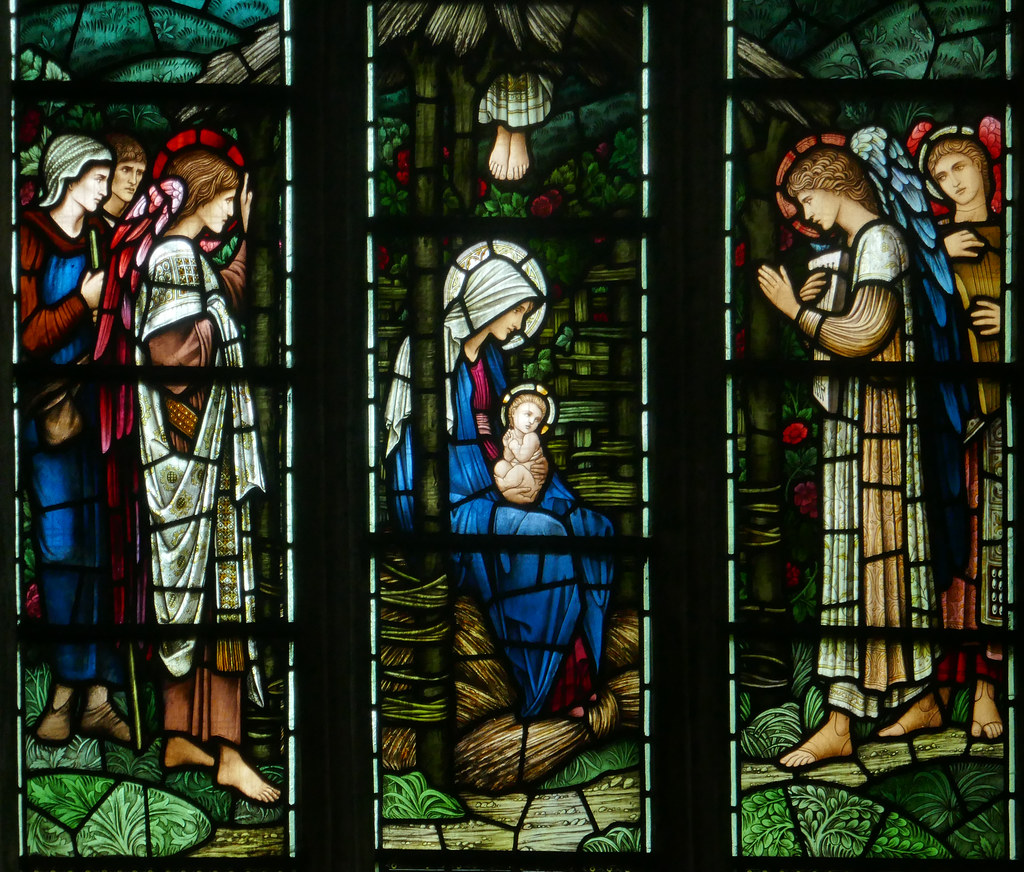Burne Jones, Nativity, Stained Glass