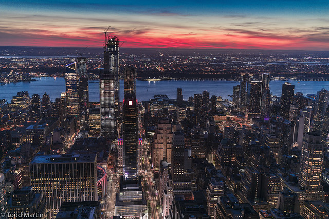 Sunset in New York City