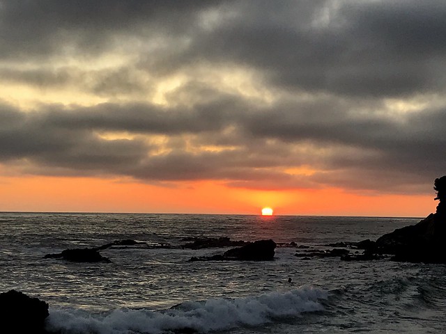 Sunset at Woods Cove - Laguna Beach