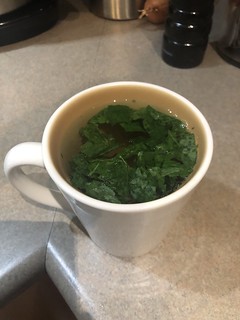 Mint tea made with fresh mint from my herb garden