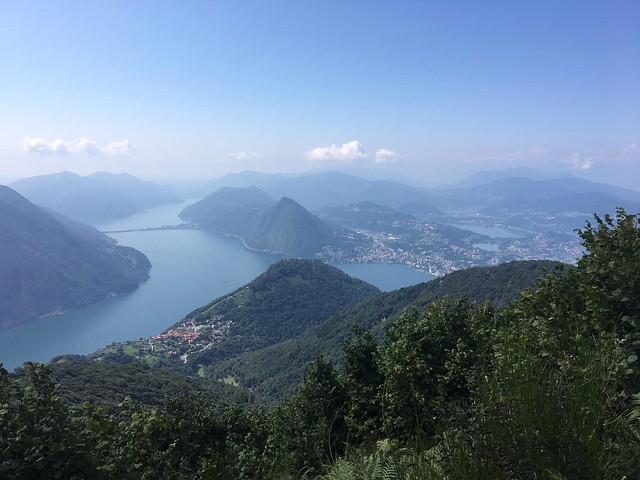 Vista su Lugano dal Monte Boglia