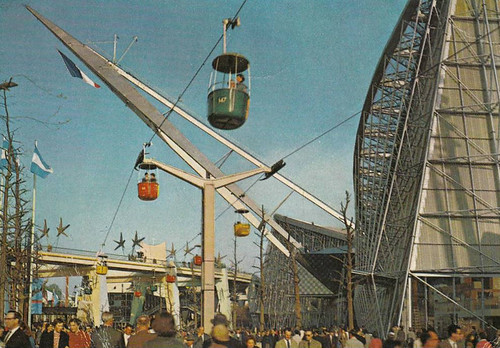 Bruxelles, Expo 58, Het paviljoen van Frankrijk, zijaanzicht | by memoire2cite89