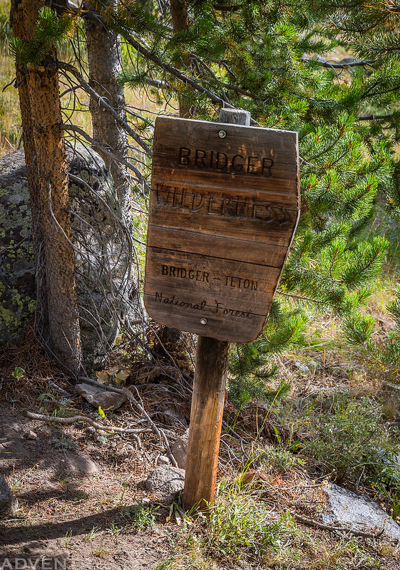 Bridger Wilderness Sign