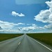 Open road in Garrison, Montana