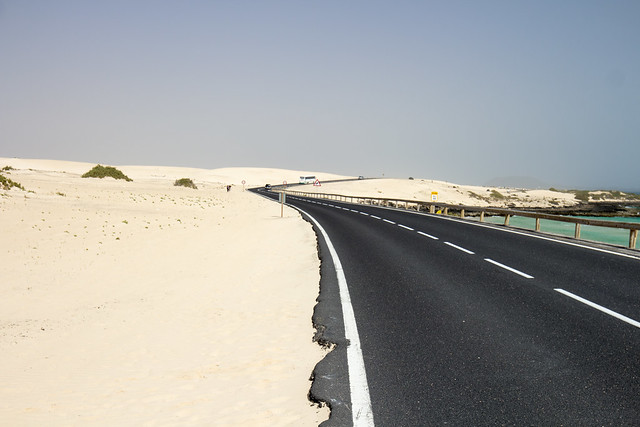Road in Corralejo - Fuerteventura