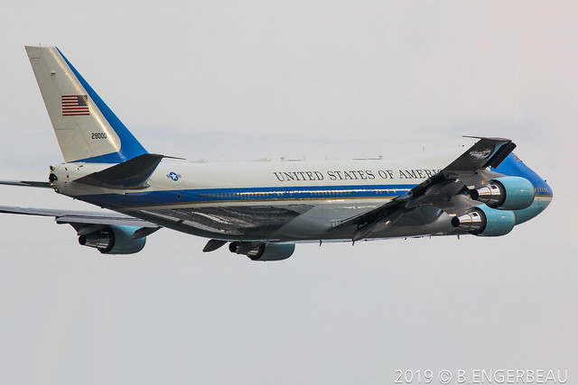 92-29000 - Boeing 747-2G4B (VC-25A) - USAF United States Air Force - CN 23825/685