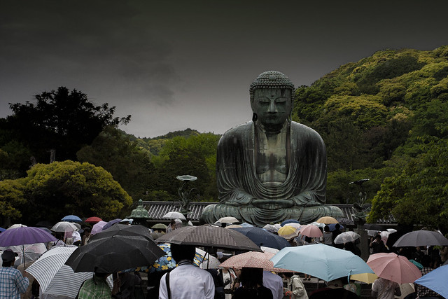 The Kamakura Daibutsu On A Very Rainy Day