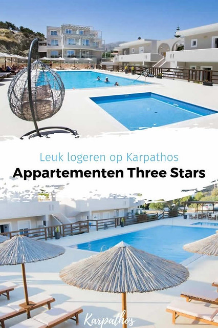 Appartementen Three Stars | Leuk hotel op Karpathos, Griekenland