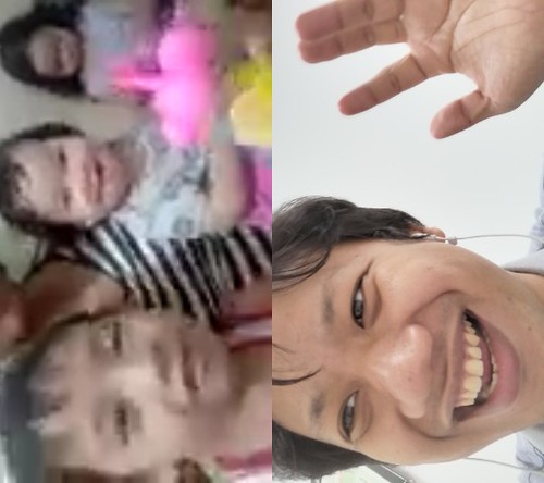 Aug 27 2019 videocall. Kuoit ni axin. Always smiling. Kuta at ate wag mag aaway ha. | by dray_ef