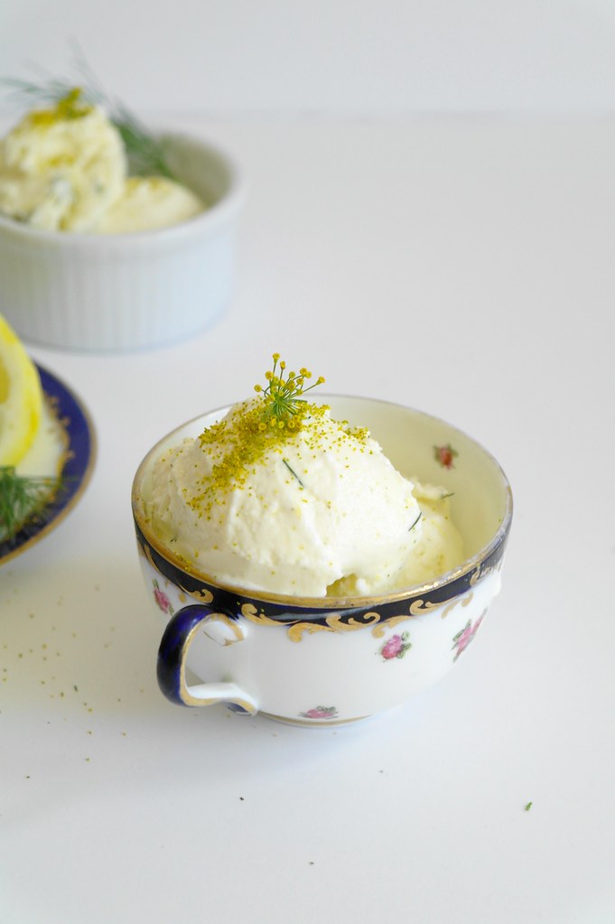 lemon cardamom & dill pollen ice cream
