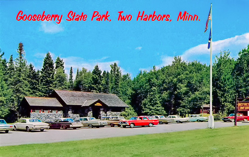 gooseberry falls state park castle danger two harbors minnesota minn mn outside outdoors nature waterfalls river campground ccc civilian conservation corps new deal history historic onlyinmn upnorth post card postcard flickriver