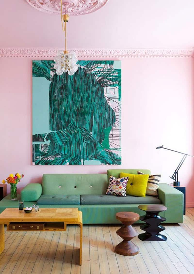 Pink and Green Living Room Inspiration | 20 Photos That Will Prove Decorating with Pink and Green is the Next Big Thing
