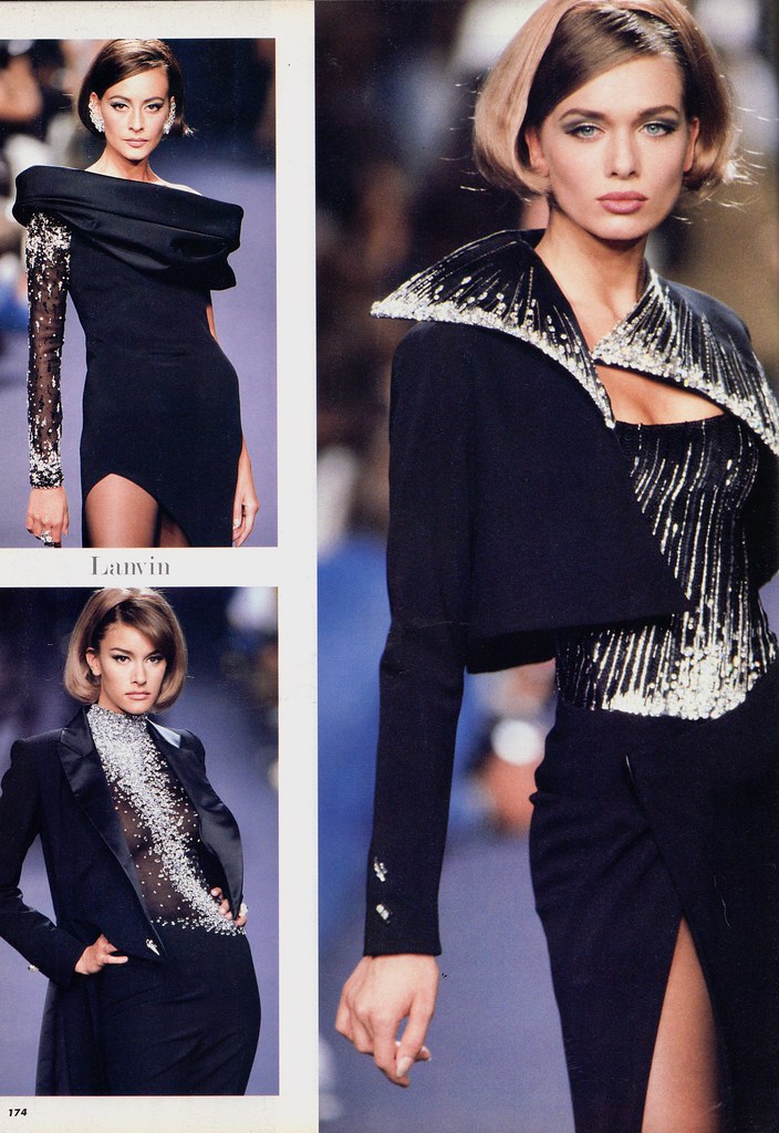 Publicité advertising 108  1991   lanvin  haute couture 2 pages 