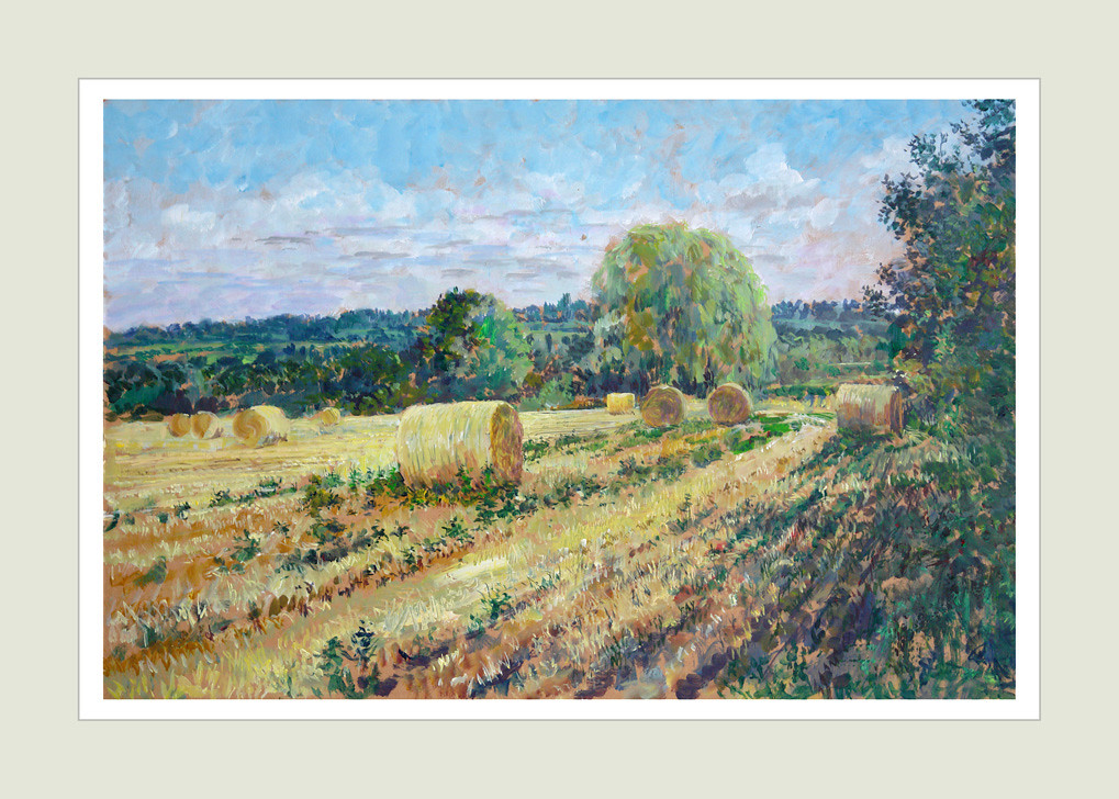 Sketch painting - Fields near Ipswich