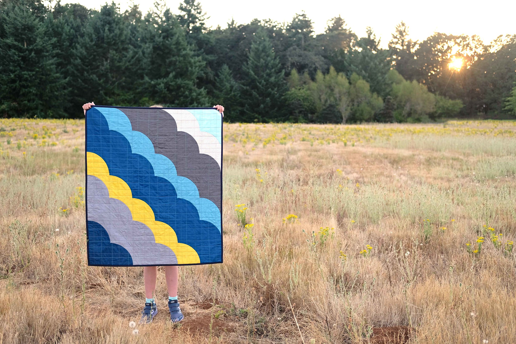 Overcast Baby Quilt - Kitchen Table Quilting