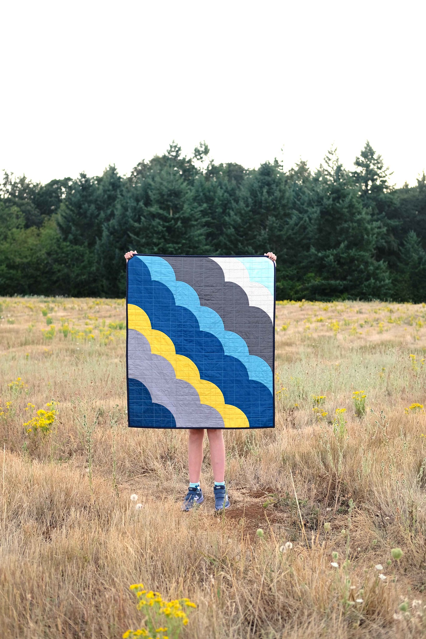Overcast Baby Quilt - Kitchen Table Quilting