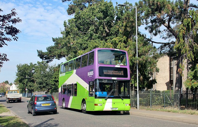 SN51 AXP, Ipswich Buses Dennis Trident 25, Foxhall Road, 31st. August 2019.