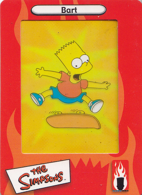 The Simpsons Film Cards / Sammelkarte #15 / Bart
