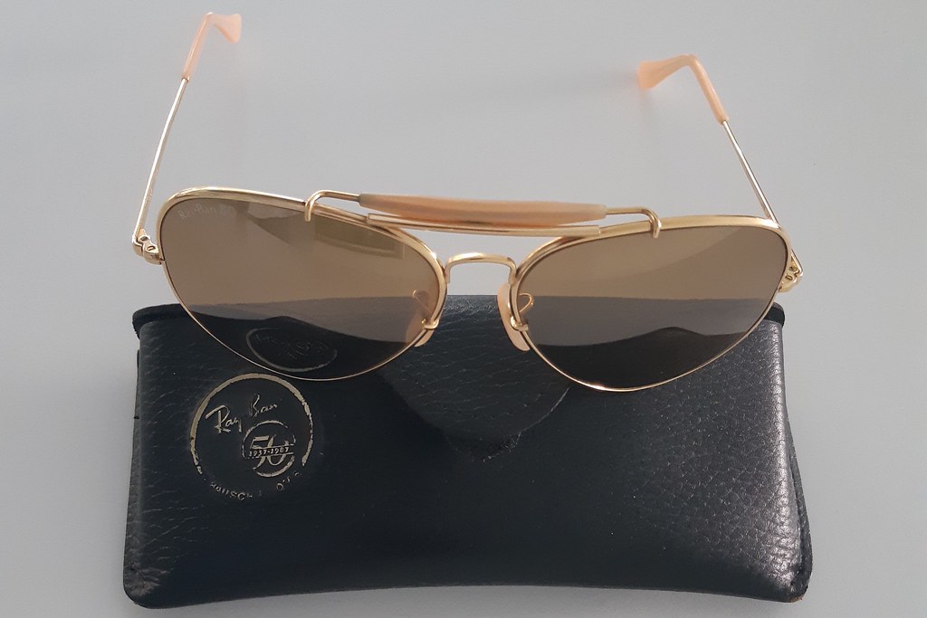 My Vintage Ray-Ban B&L '87 50th Anniversary The General USA Gold ...