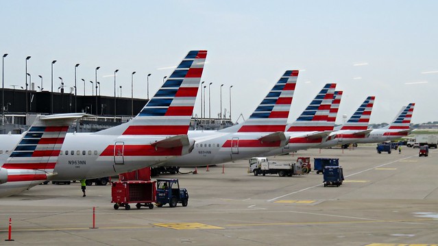 American Airlines tails