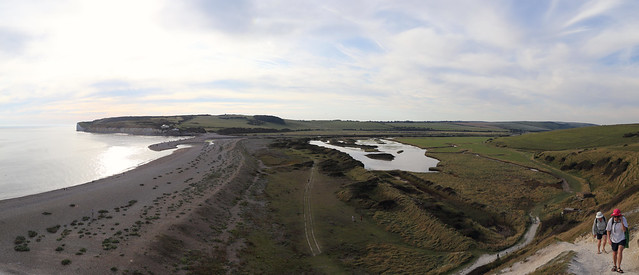 Walking up from Cuckmere Haven 